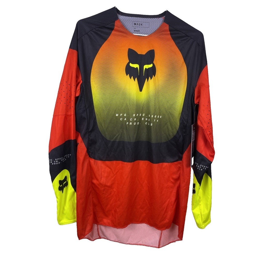 Fox Racing 360 Revise Motocross Jersey Red Yellow Men Small S Dirt Bike ATV MX